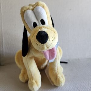 New Disney Parks Pluto Stuffed Animal Plush NWT 14"